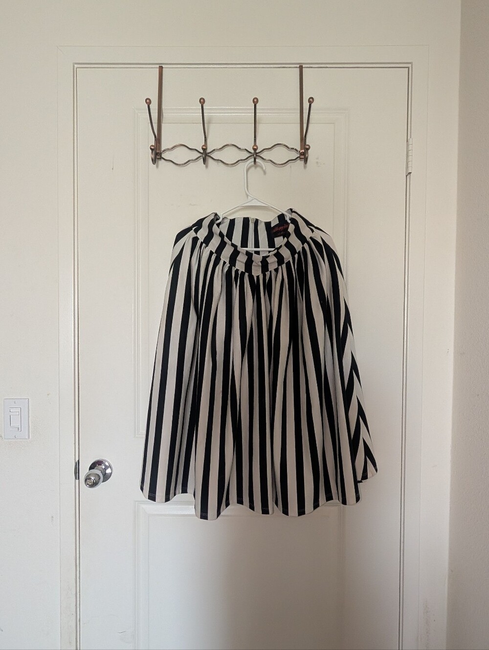 La Femme En Noir Sleepy Hollow Striped Swing Skirt Vixen By Micheline Pitt